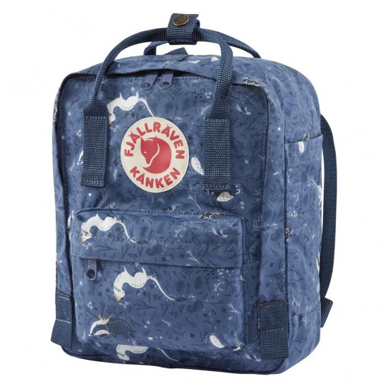 Fjallraven Kanken Art Mini Blue Fable Backpacks Fjallraven Kanken Art Mini Blue Fable Backpacks